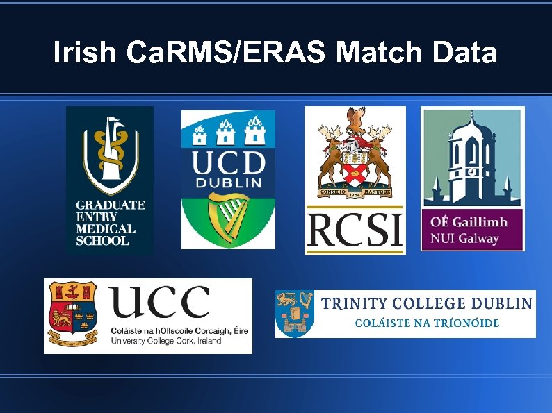 Irish Ca. RMS/ERAS Match Data 