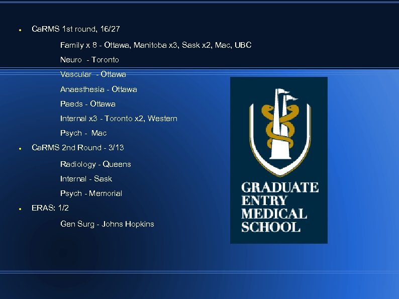  Ca. RMS 1 st round, 16/27 Family x 8 - Ottawa, Manitoba x