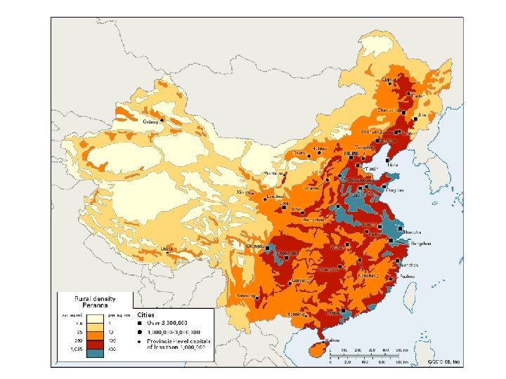 What do we learn about China by simply looking at population data? 