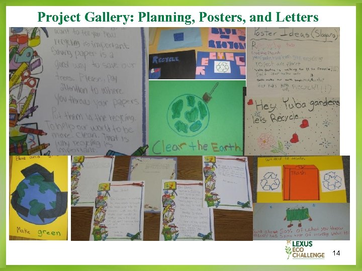 Project Gallery: Planning, Posters, and Letters 14 