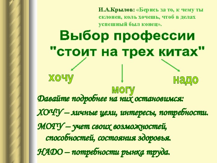 Коль хочешь. Выбор России стоит на трех китах хочу могу надо.