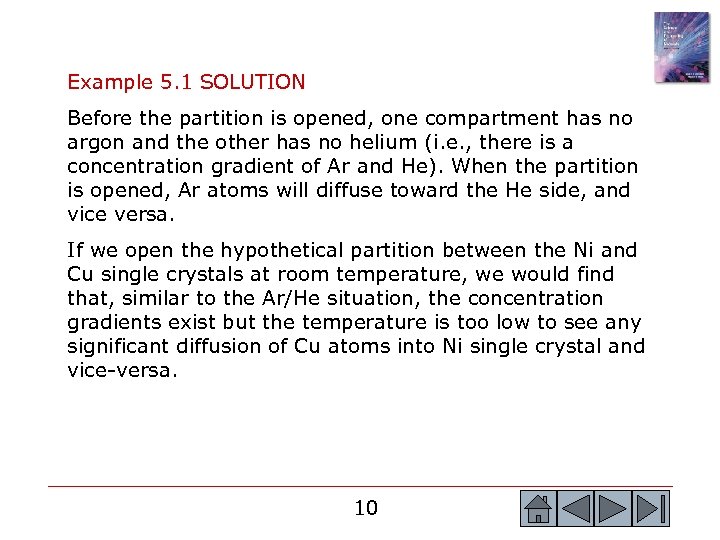 Example 5. 1 SOLUTION Before the partition is opened, one compartment has no argon