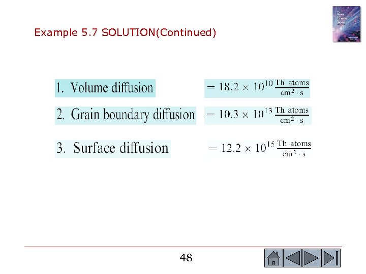 Example 5. 7 SOLUTION(Continued) 48 48 