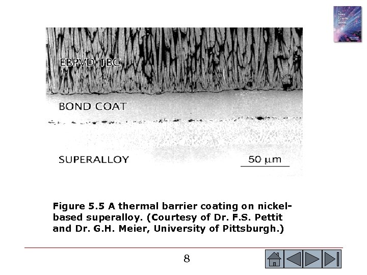 Figure 5. 5 A thermal barrier coating on nickelbased superalloy. (Courtesy of Dr. F.