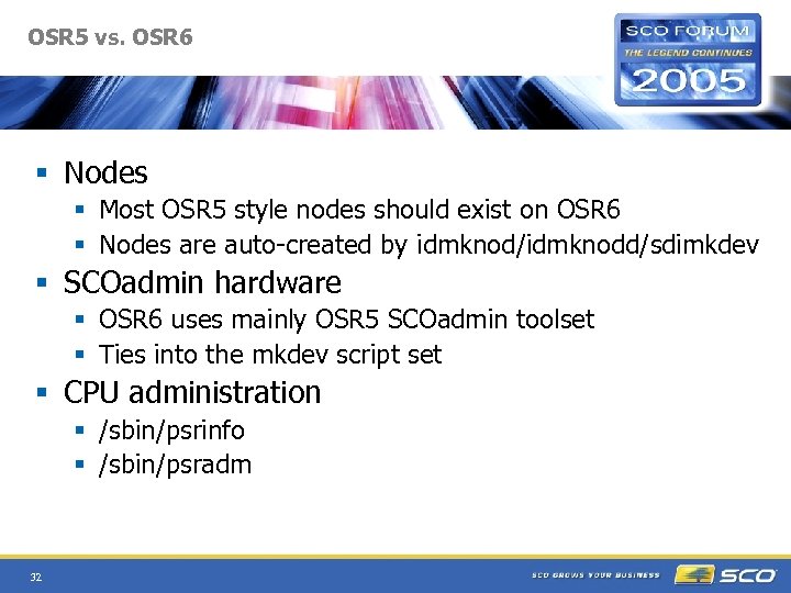 OSR 5 vs. OSR 6 § Nodes § Most OSR 5 style nodes should