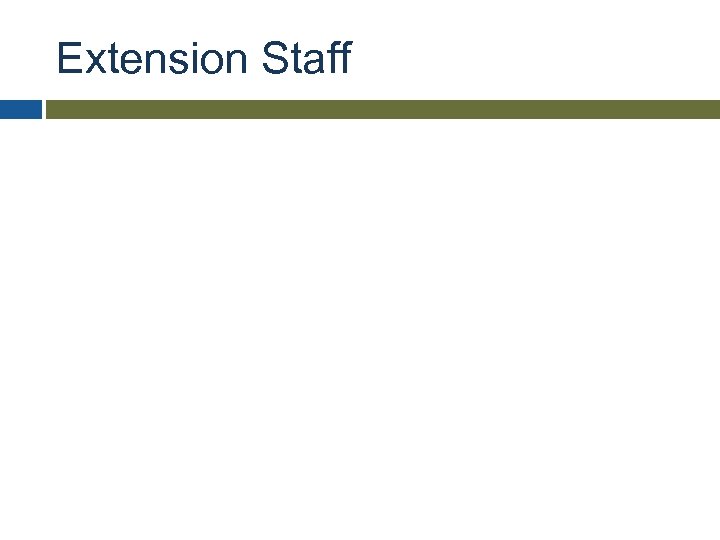 Extension Staff 