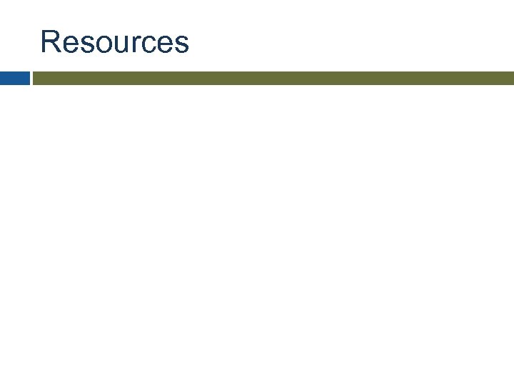 Resources 