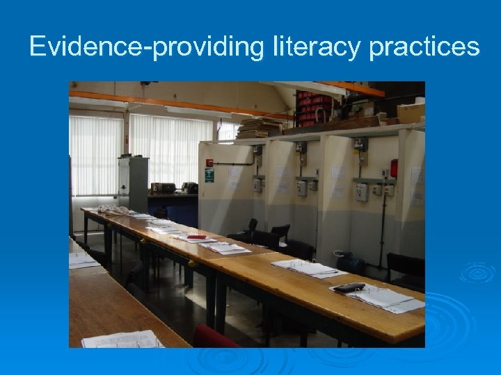 Evidence-providing literacy practices 