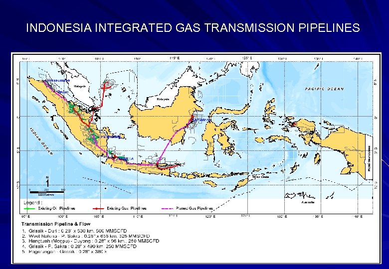 INDONESIA INTEGRATED GAS TRANSMISSION PIPELINES 