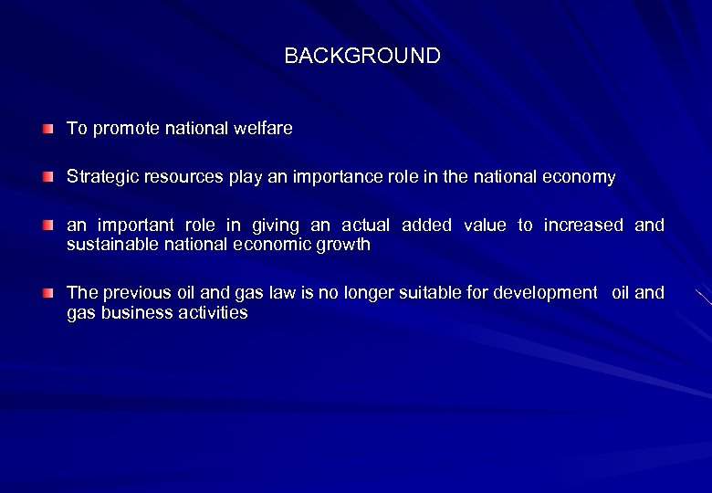 BACKGROUND To promote national welfare Strategic resources play an importance role in the national