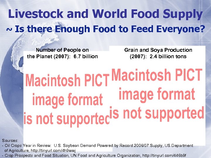 Livestock and World Food Supply ~ Is there Enough Food to Feed Everyone? Number