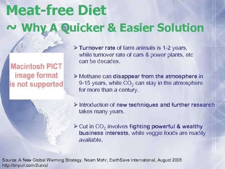 Meat-free Diet ~ Why A Quicker & Easier Solution Ø Turnover rate of farm