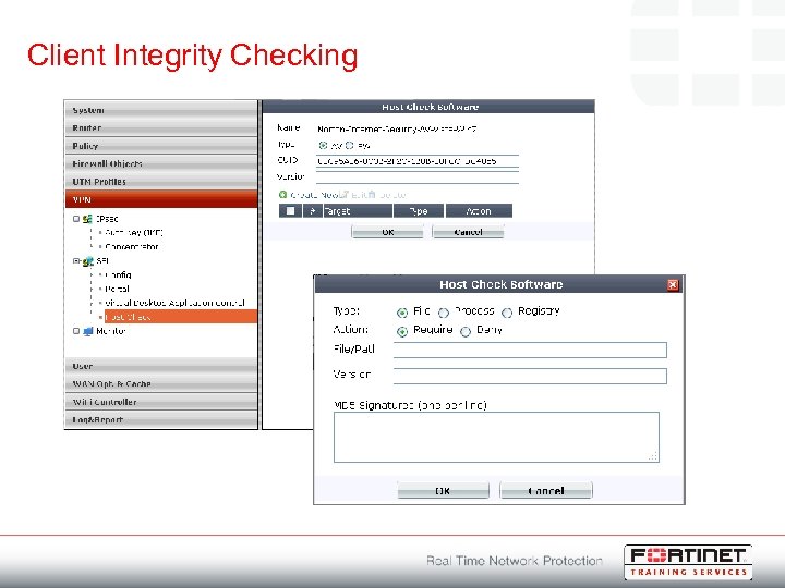 Client Integrity Checking 