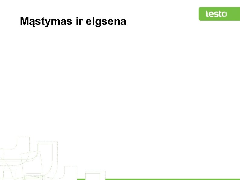 Mąstymas ir elgsena 
