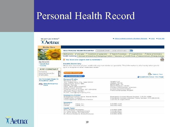 Personal Health Record 19 