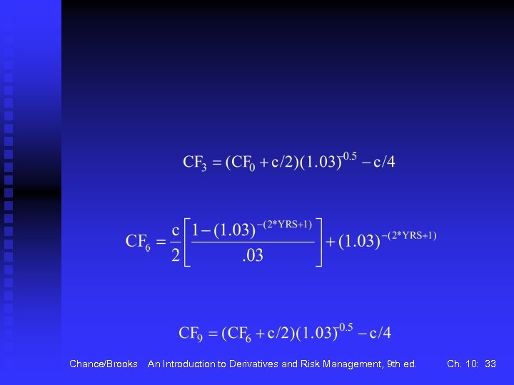 Chance/Brooks An Introduction to Derivatives and Risk Management, 9 th ed. Ch. 10: 33