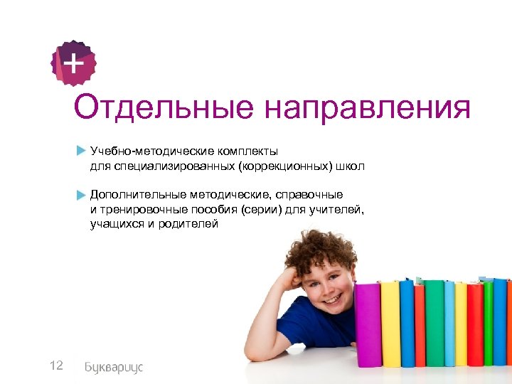 Отдельные направления Учебно-методические комплекты для специализированных (коррекционных) школ Дополнительные методические, справочные и тренировочные пособия