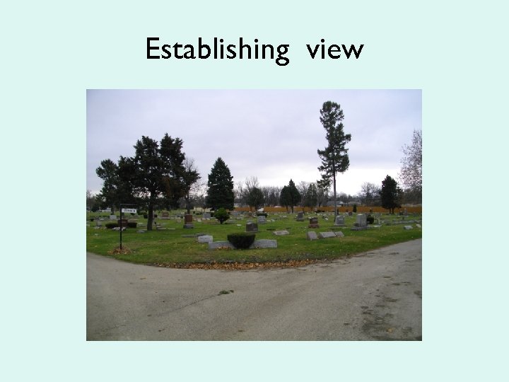 Establishing view 