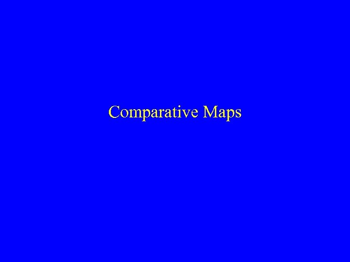 Comparative Maps 