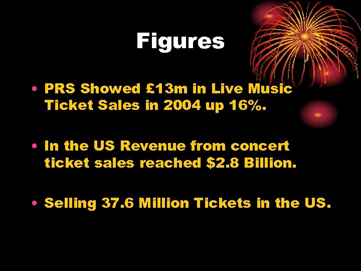 Figures • PRS Showed £ 13 m in Live Music Ticket Sales in 2004
