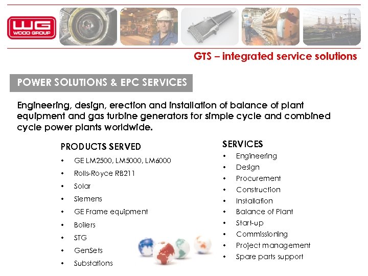 Wood Group Gas Turbine Services KEEP ON TURNING