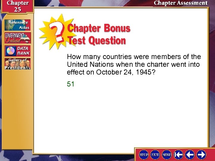 How many countries were members of the United Nations when the charter went into