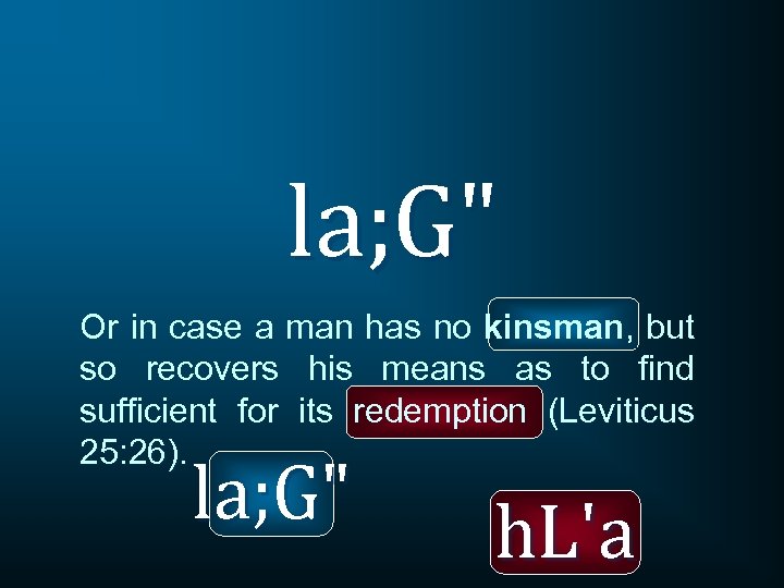la; G