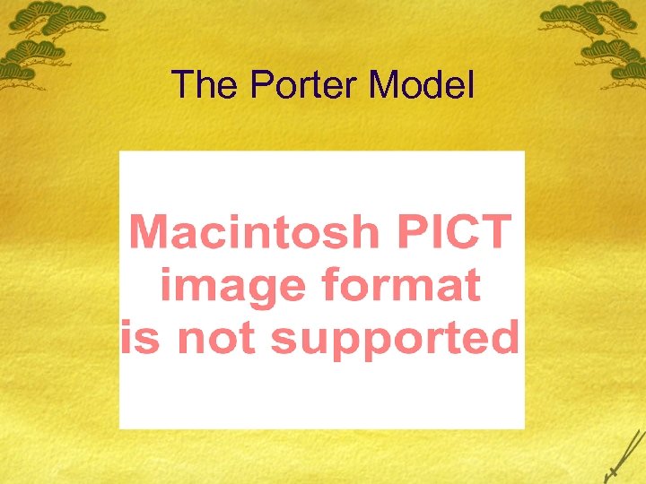 The Porter Model 