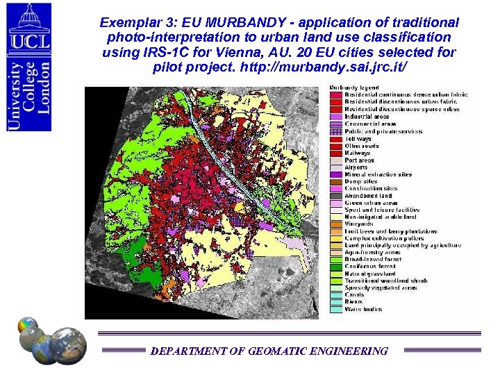 Exemplar 3: EU MURBANDY - application of traditional photo-interpretation to urban land use classification