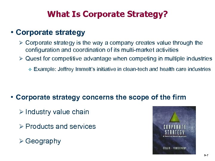 essay on corporate strategy