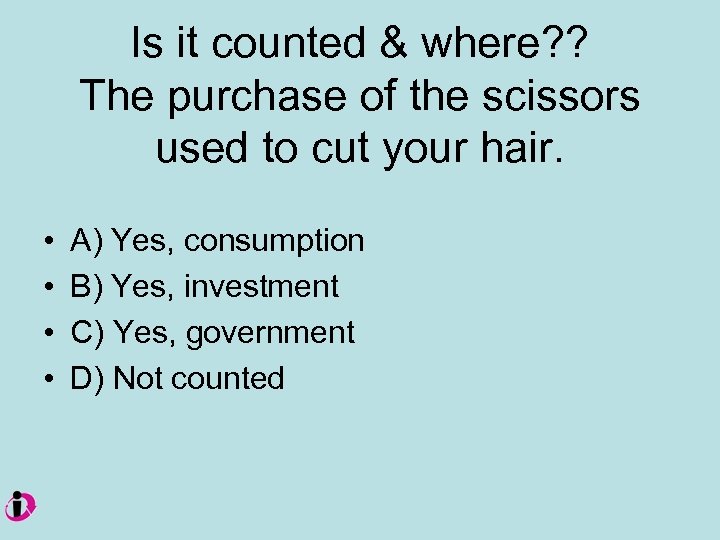 Is it counted & where? ? The purchase of the scissors used to cut