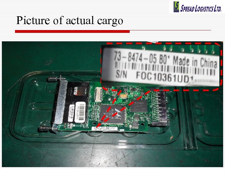 Picture of actual cargo 