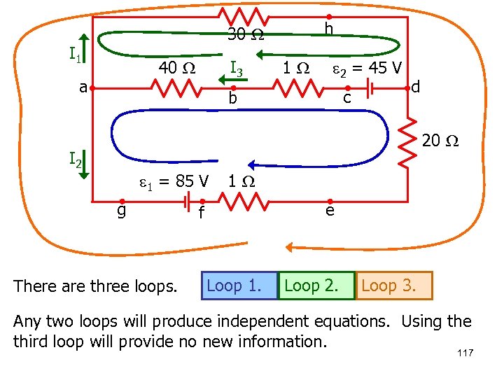 h 30 I 1 I 3 40 a 1 2 = 45 V c