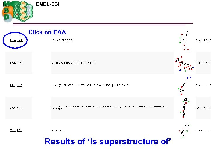 EMBL-EBI Click on EAA Results of ‘is superstructure of’ 