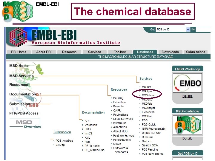 EMBL-EBI The chemical database 