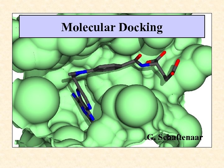 Molecular Docking G. Schaftenaar 