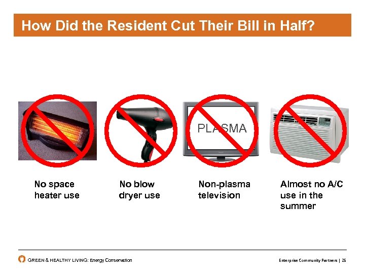 How did the resident cut their bill in in Half? Did the Resident Cut