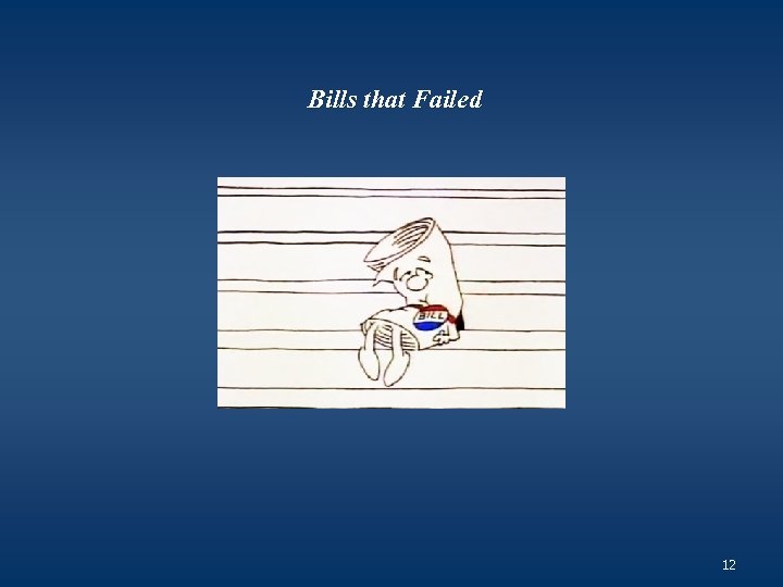 Bills that Failed 12 