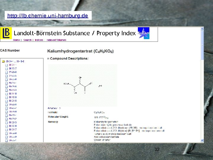 http: //lb. chemie. uni-hamburg. de 32 
