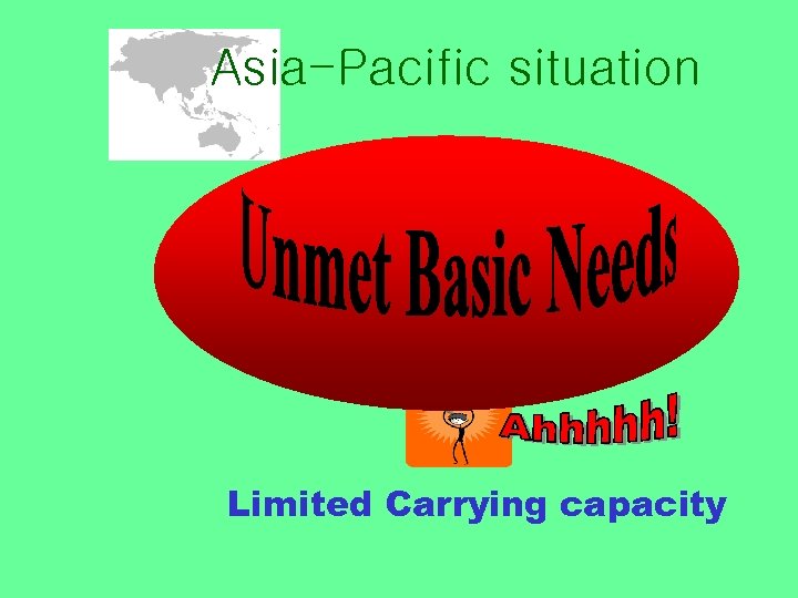 Asia-Pacific situation Limited Carrying capacity 