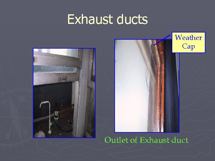 Exhaust ducts Weather Cap Outlet of Exhaust duct 