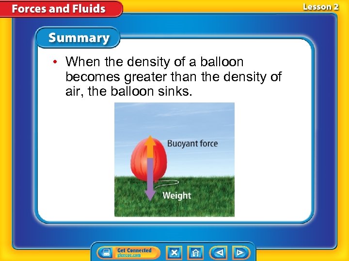 • When the density of a balloon becomes greater than the density of