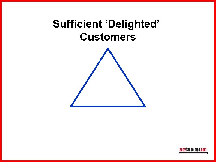 Sufficient ‘Delighted’ Customers 