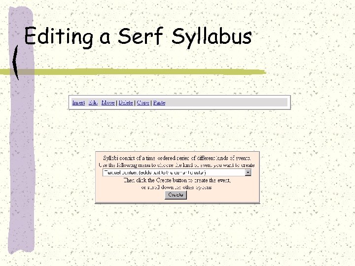 Editing a Serf Syllabus 