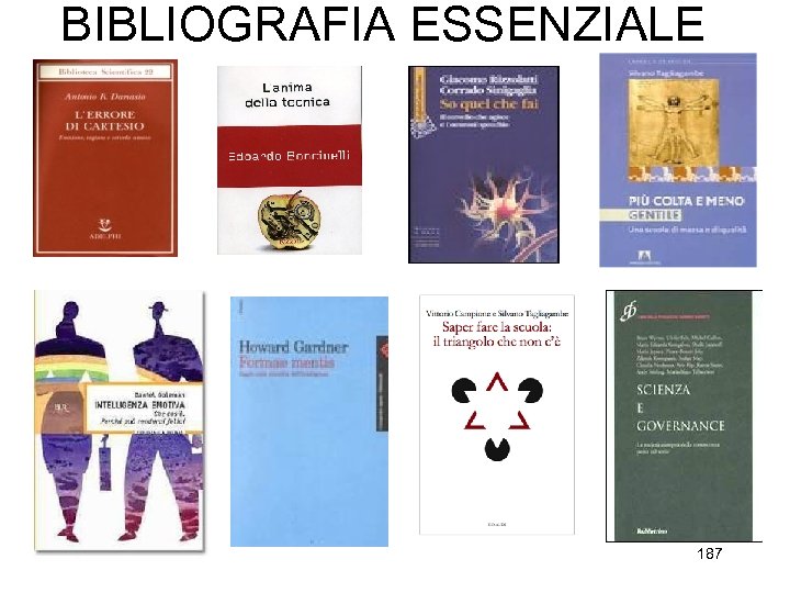 BIBLIOGRAFIA ESSENZIALE 187 