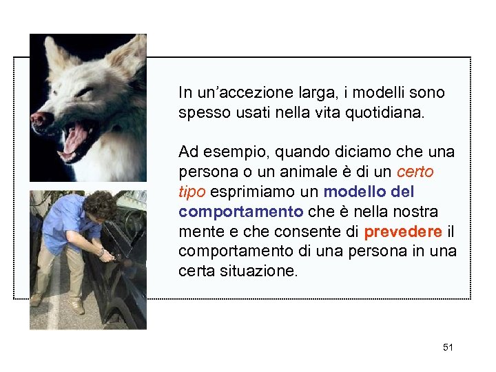 In un’accezione larga, i modelli sono spesso usati nella vita quotidiana. Ad esempio, quando