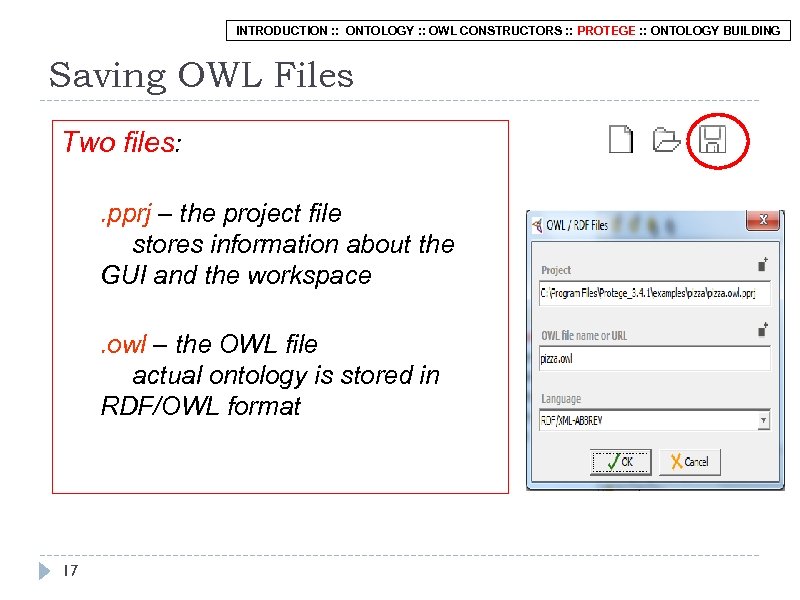 INTRODUCTION : : ONTOLOGY : : OWL CONSTRUCTORS : : PROTEGE : : ONTOLOGY