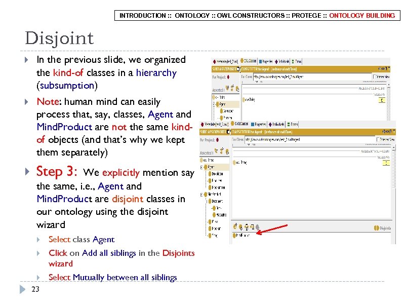 INTRODUCTION : : ONTOLOGY : : OWL CONSTRUCTORS : : PROTEGE : : ONTOLOGY