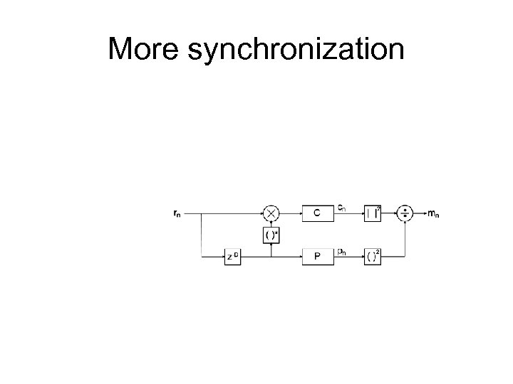 More synchronization 