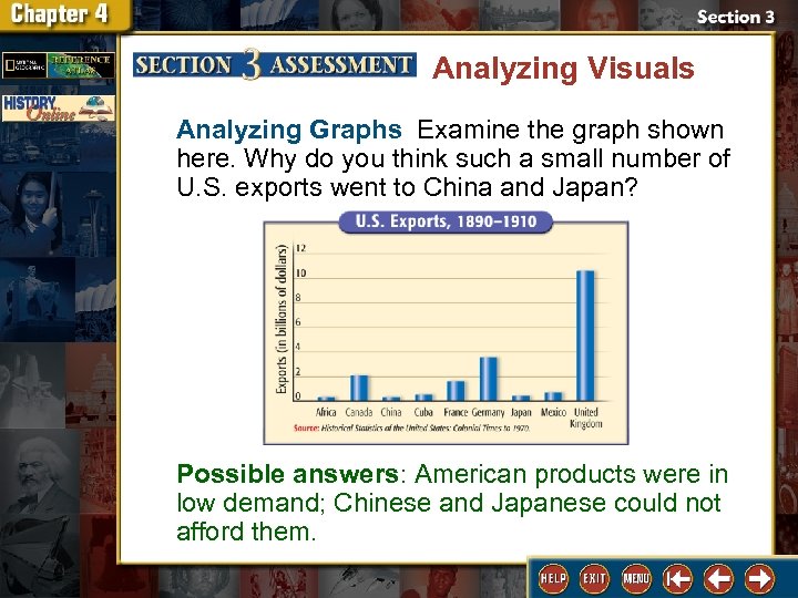 Analyzing Visuals Analyzing Graphs Examine the graph shown here. Why do you think such